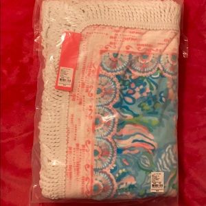 Lilly Pulitzer GWP Oversized Towel Blue Ibiza